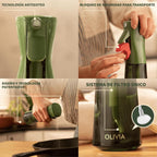 FLAIROSOL OLIVIA SIGNATURE Pulverizador de Aceite para Cocinar, Vidrio 200ml, Verde/Oro