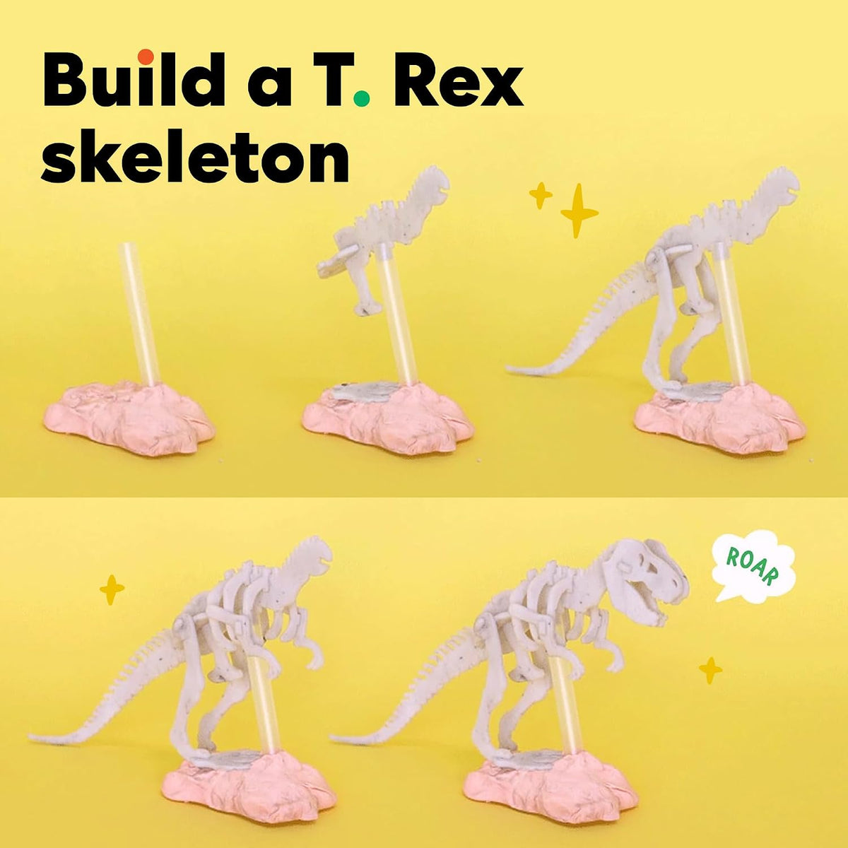 KiwiCo Dinosaur Fossil Dig Kit - Juguete de paleontología de esqueleto, para edades 6+