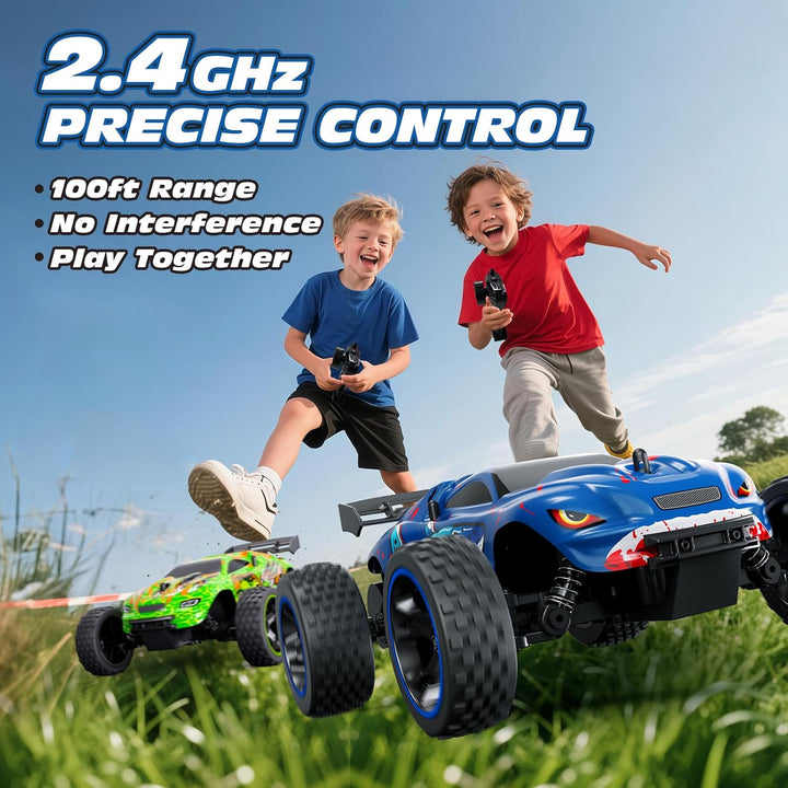 Tecnock Coches RC para Niños, Coche RC 2WD a Escala 1:18 con Carga...