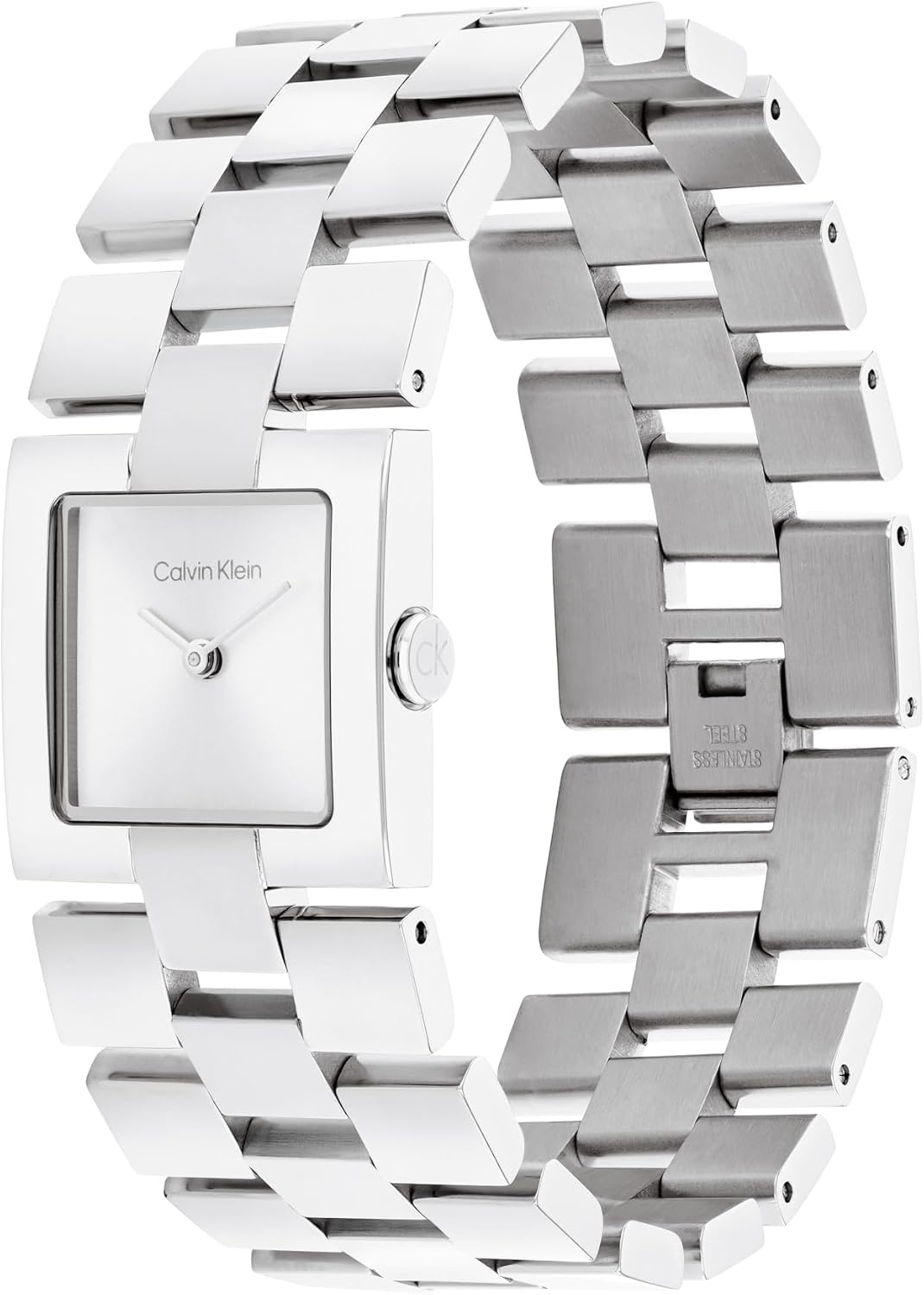Calvin Klein CK Meridian - Reloj delgado de cuarzo 2H de 0.866 in para mujer, pulsera de acero inoxidable, reloj minimalista y elegante, moda premium, regalo para ella