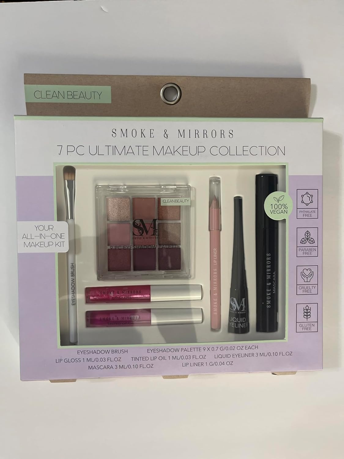 Smoke &amp; Mirrors 7 piezas Ultimate Makeup Collection, Clean Beau...