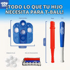 TOY Life T-Ball Set para niños de 3 a 5 años – Juego de béisbol para niños con murciélago, camiseta y 6 pelotas – Juguetes exteriores y regalo de cumpleaños para niños de 3, 4, 5, 6, 7, 8 años