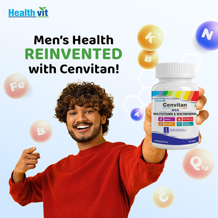 Healthvit Cenvitan Hombres Multivitaminas y Multiminerales Tabletas...