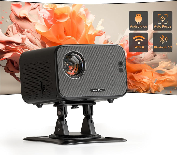 Proyector negro Lig y aplicaciones integradas: Mini proyector XuanP...