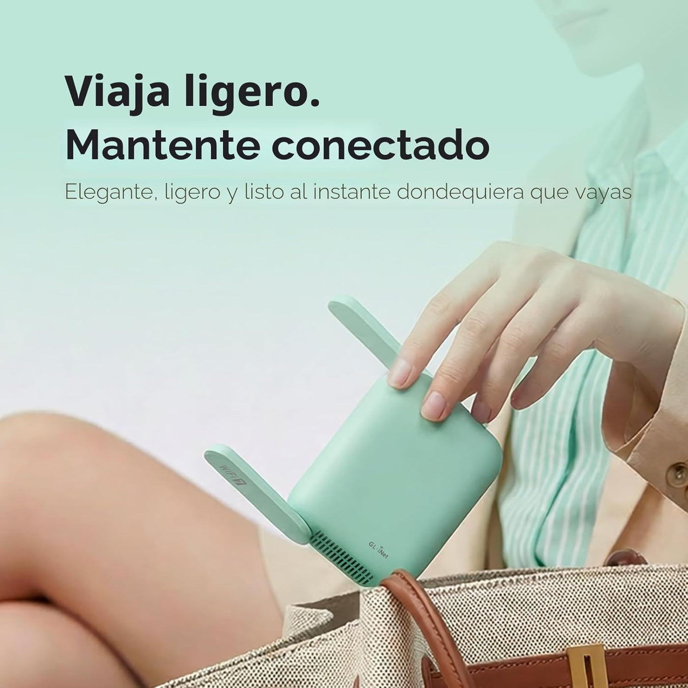 GL.iNet GL-MT3600BE (Beryl 7) Enrutador de viaje portátil, Wifi 7 d...