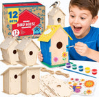 Neliblu - Kit de casa de pájaros para niños, 3 formas únicas y 2 tamaños
