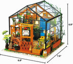Rolife Kit de casa de muñecas en miniatura para invernadero, regalo