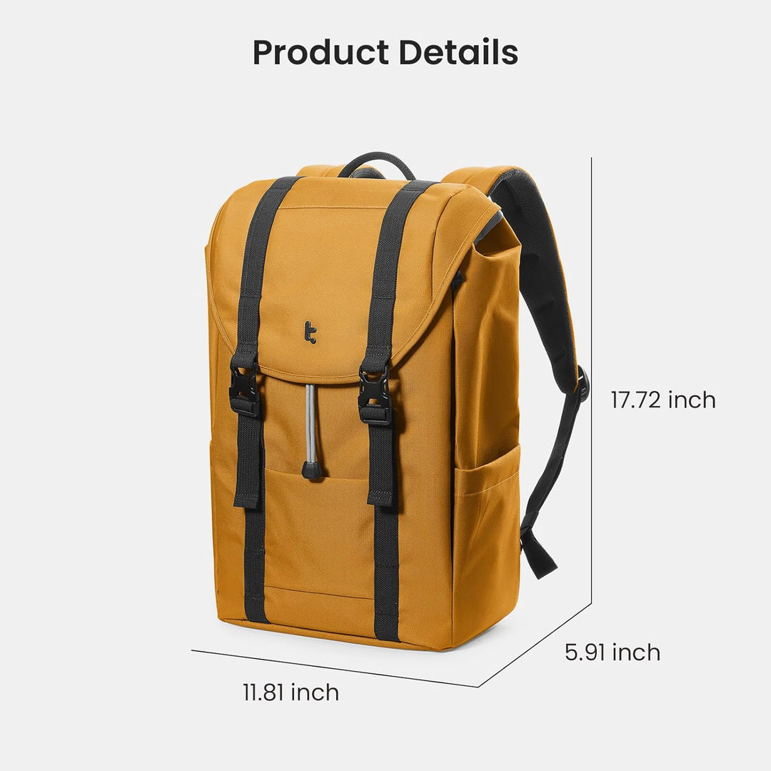 Mochila tomtoc de 22L con solapa para portátil, ligera, resistente...