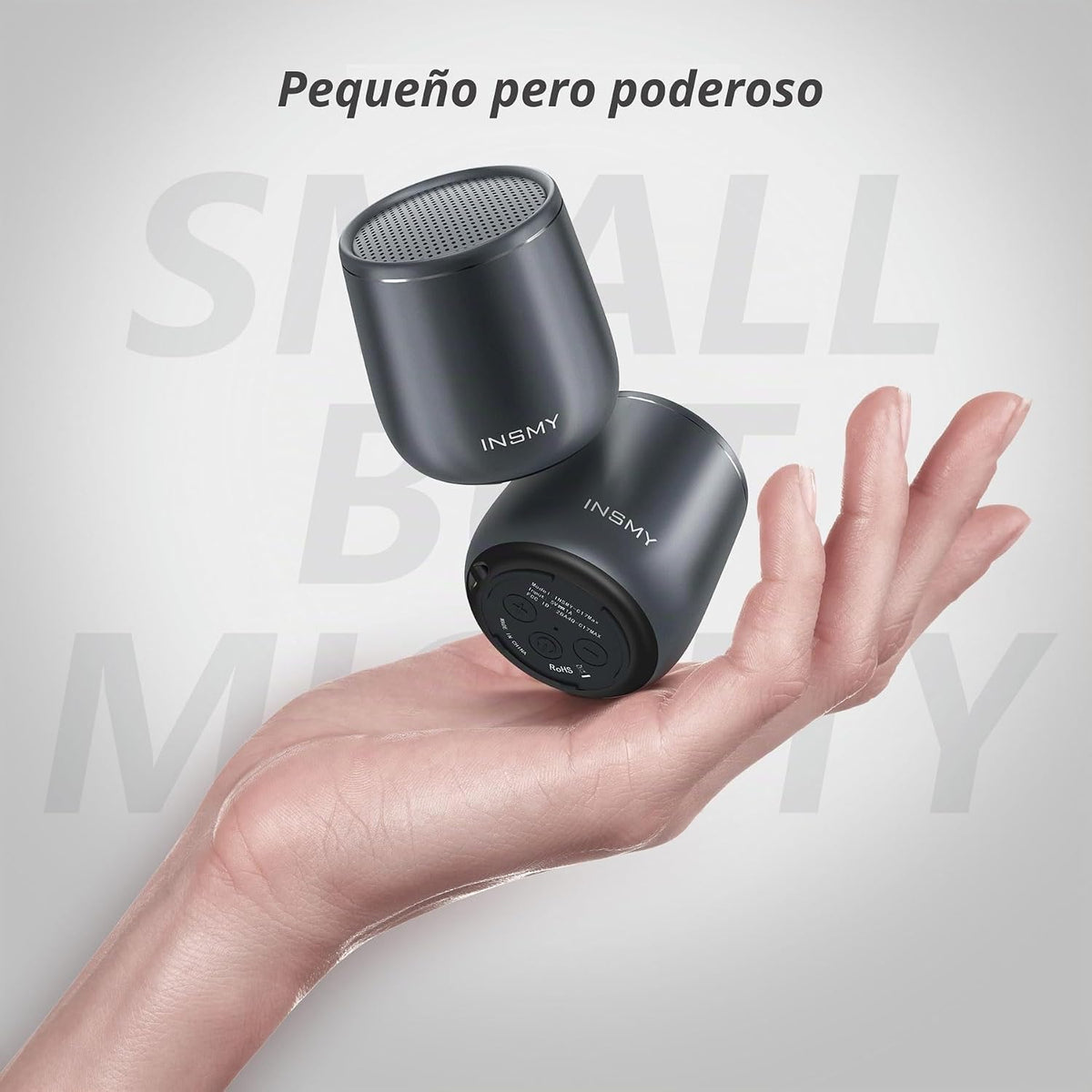 INSMY Pequeño altavoz Bluetooth, mini altavoces inalámbricos portátiles