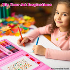 KINSPORY Juego de arte para niños, paquete de 290 kits de dibujo de