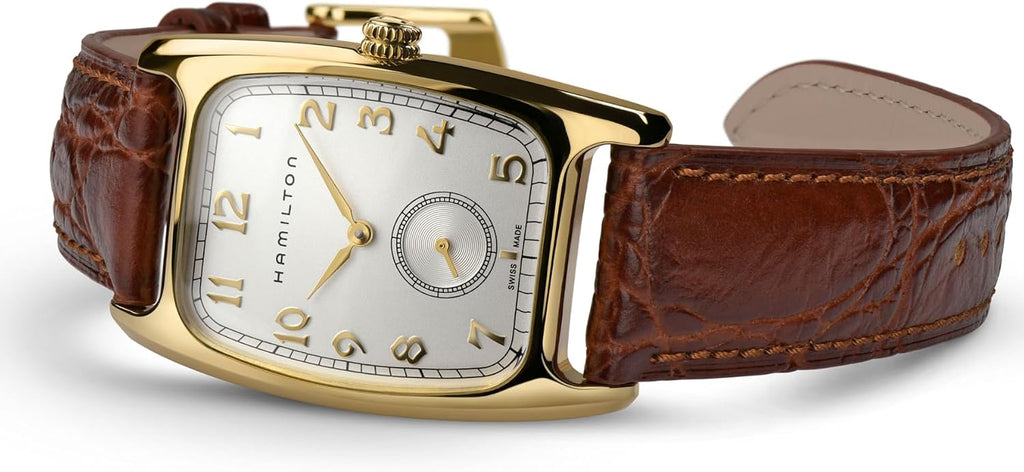 Hamilton American Classic Boulton - Reloj de cuarzo para hombre, caja de