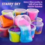 Paquete de 118 juguetes de slime para fiesta, mini galaxia a granel para aliviar el estrés para niños, masilla suave, juguete de bricolaje, suministros para el aula, cumpleaños, bolsas de regalo, calendario de Adviento