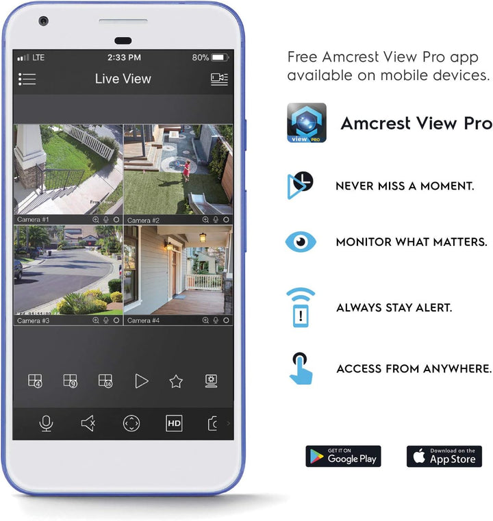 Amcrest UltraHD 4K (8MP) Cámara IP Bullet POE para exteriores, 3840...
