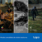Tapo Cámara de seguridad de 2K 3MP con lente dual para interiores\/...