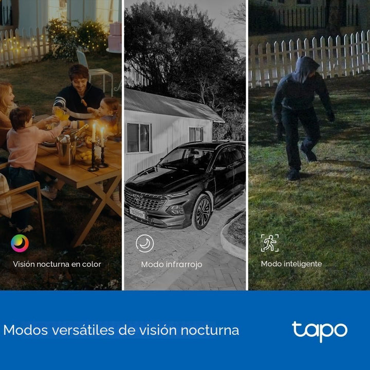 Tapo Cámara de seguridad de 2K 3MP con lente dual para interiores\/...