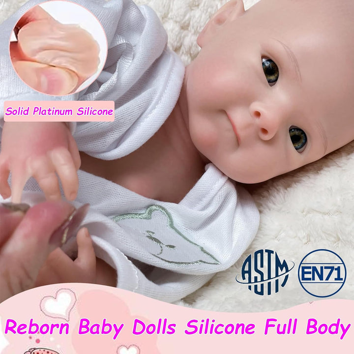 Aniiyy Muñecas de Bebé Reborn de Silicona de Cuerpo Completo Bettie...