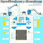Microbit Smart Robotic Arm Kit 4DF Kit de construcción de brazo mecánico programable para edades de 14 años en adelante para aprender codificación, ciencia e ingeniería, Micro:bit v2 y pilas