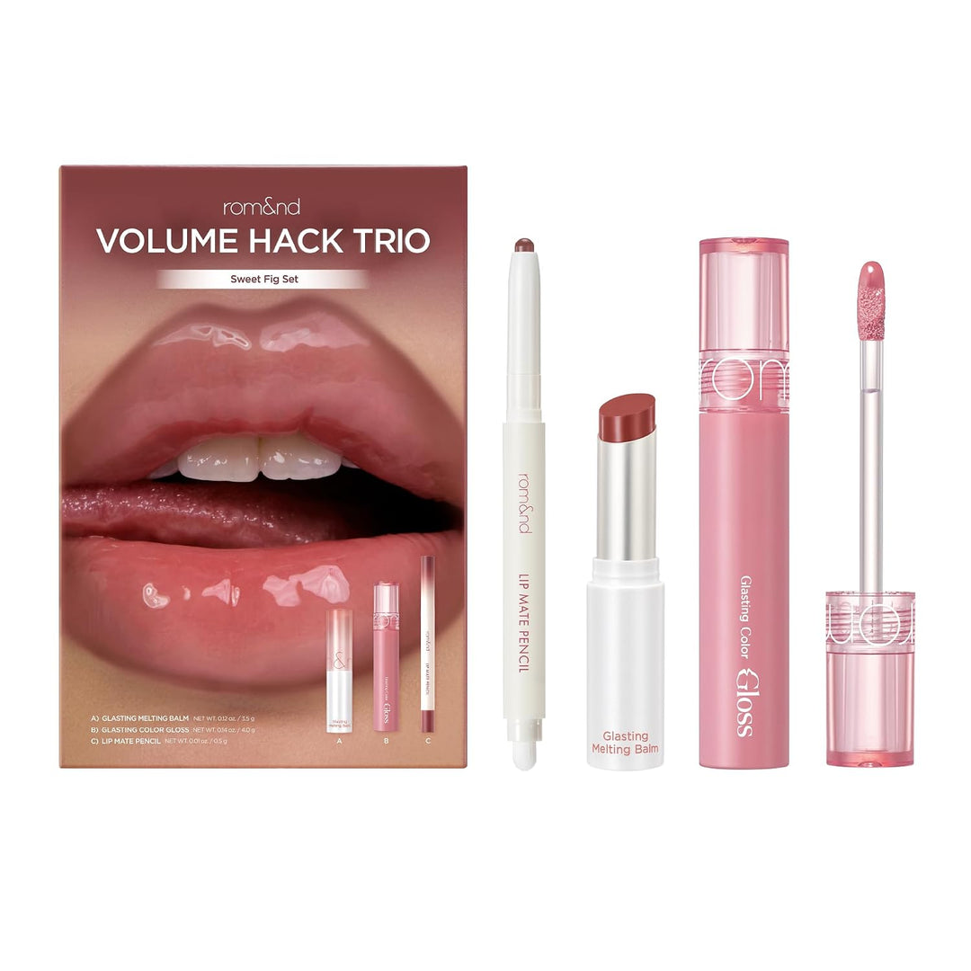 rom&amp;nd Volume Hack Trio | Juego combinado de labios voluminosos...