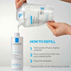 La Roche-Posay Toleriane - Limpiador facial suave e hidratante, lim...