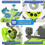 TOY Life Juguete espacial lunar para niños de 3 a 5 años, juguete de cohete con juguetes de astronauta, juego de cohetes de aventura espacial, juguetes de nave espacial para niños, juguetes de cohetes