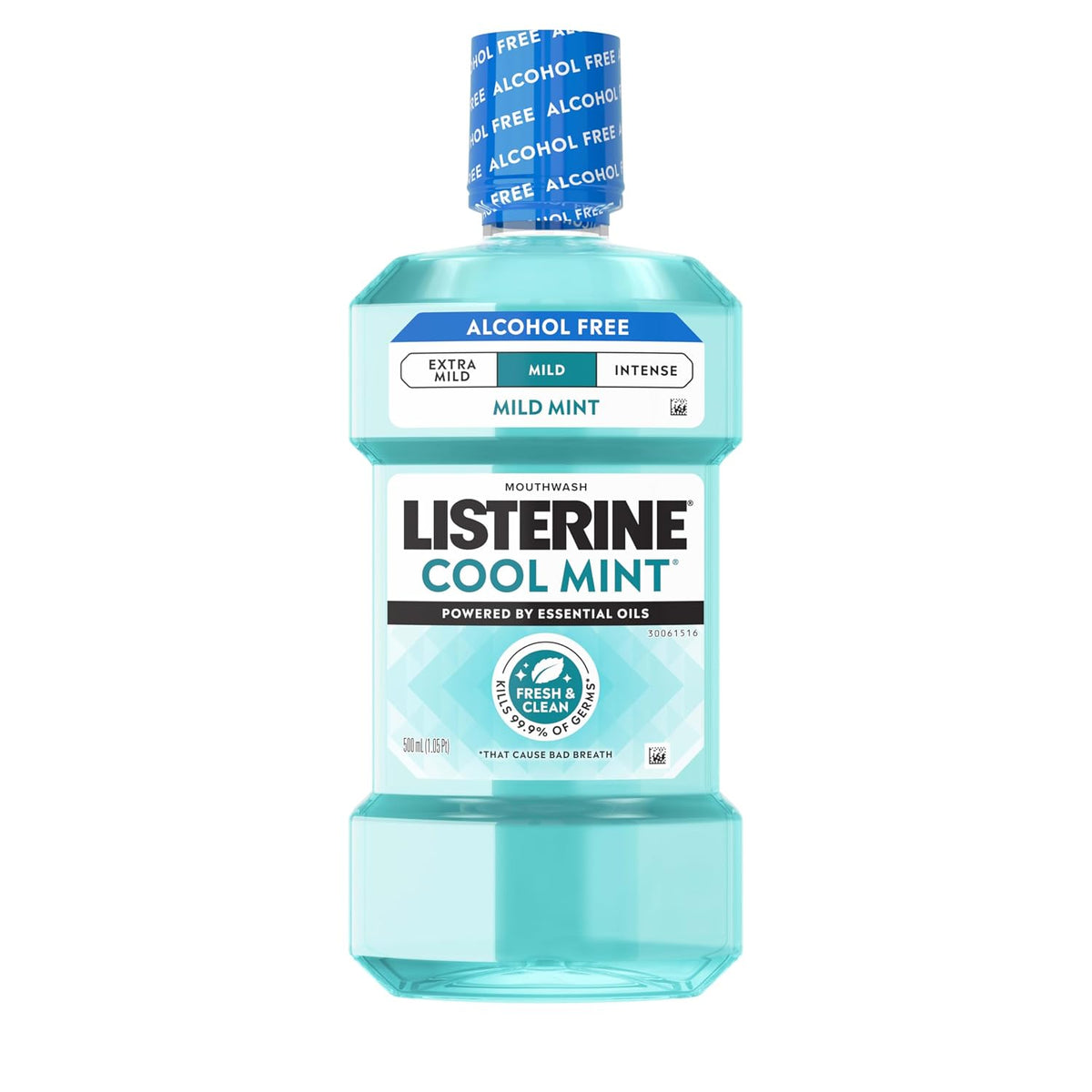 Listerine Enjuague bucal sin alcohol de menta fresca, eliminación d...