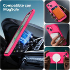 ImpactStrong Protector Magnético Diseñado para Funda iPhone 15 [Protección de Cámara] [Probado contra Caídas de Grado Militar] [Compatible con MagSafe] Funda de Teléfono Delgada Translúcida Mate (6.1