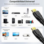 Cables HDMI de 75 pies de largo, 4K60Hz, cable HDMI 4K de alta velocidad con conectores chapados en oro, compatible con PlayStation Arc PS3 PS4 PC HDTV