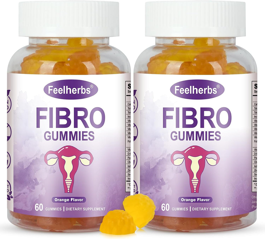 Feelherbs Gomitas Fibro para mujer, paquete de 2, gomitas multivita...
