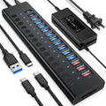 VANGREE, MK1-1200800C8, hub USB 3.2 de 17 puertos, alimentado, adaptador 12V/8A