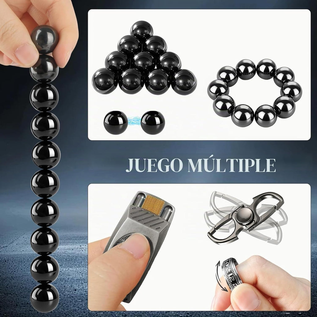 Juego de 10 juguetes antiestrés EDC de metal de alta calidad, silenciosos para adultos, juguetes sensoriales para aliviar el estrés para TDAH TOC, deslizadores de metal resistentes, juguetes