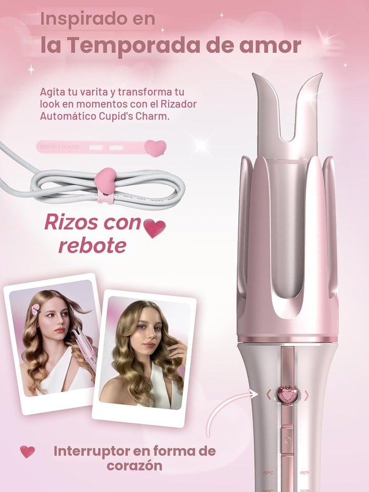 SHEGLAM Rizador automático de regalo para mujer (rosa, 1.25 pulgada...