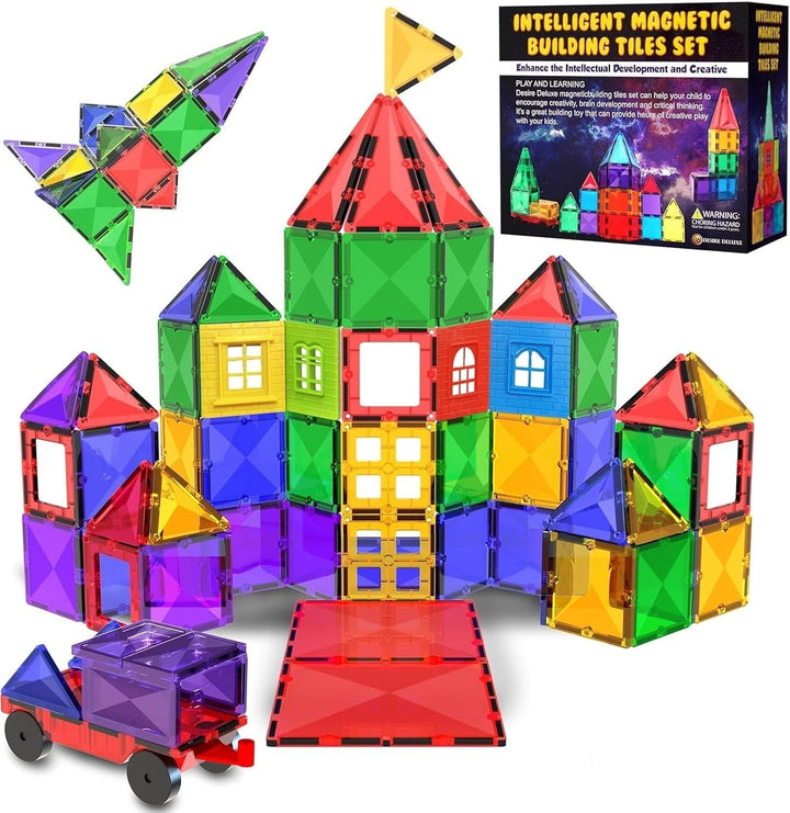 Bloques de construcción de azulejos magnéticos, juego de imanes edu...