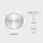 Reloj casual único para hombre, cronógrafo de moda de cara grande