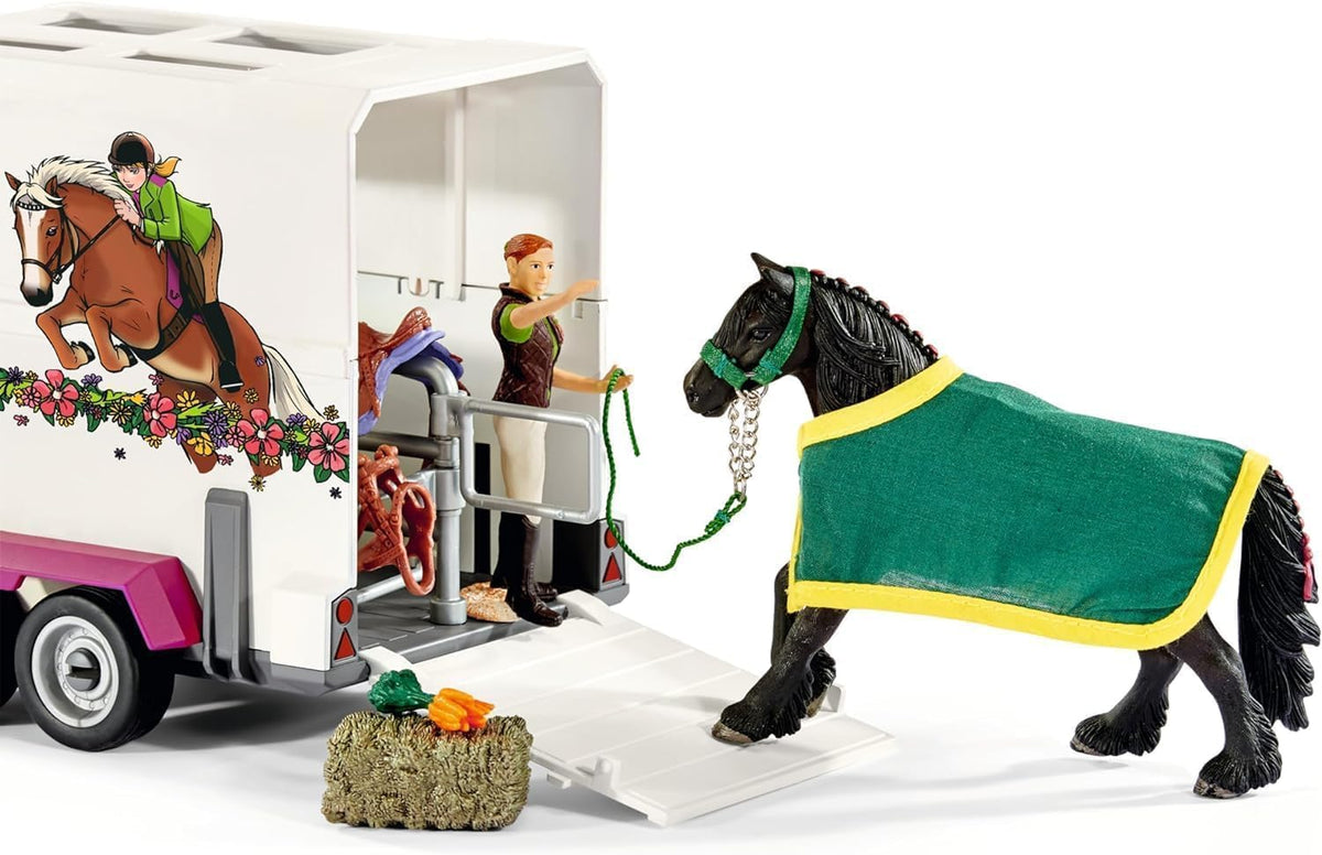 Schleich Horse Club - Juego de caballos de 38 piezas, camión y remolque - 5