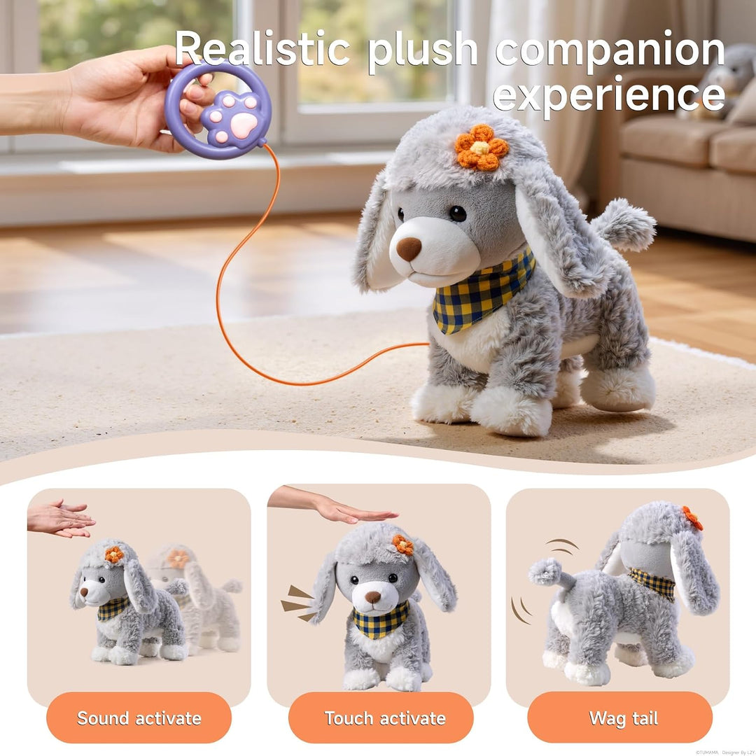 TUMAMA Juguete electrónico interactivo para cachorros de peluche, l...