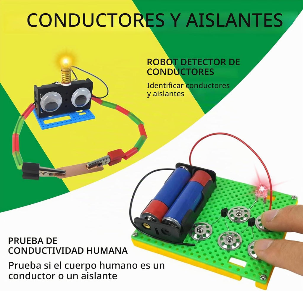 Circuit Sorcery - Kit eléctrico de ciencia STEM para niños, 12 misiones de potencia, laboratorio de experimentos de electricidad y electrónica, kit de juguetes de exploración de energía para niños y niñas, regalo educativo a partir de 6 años