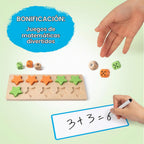 Juego de diez marcos de madera manipuladores matemáticos para