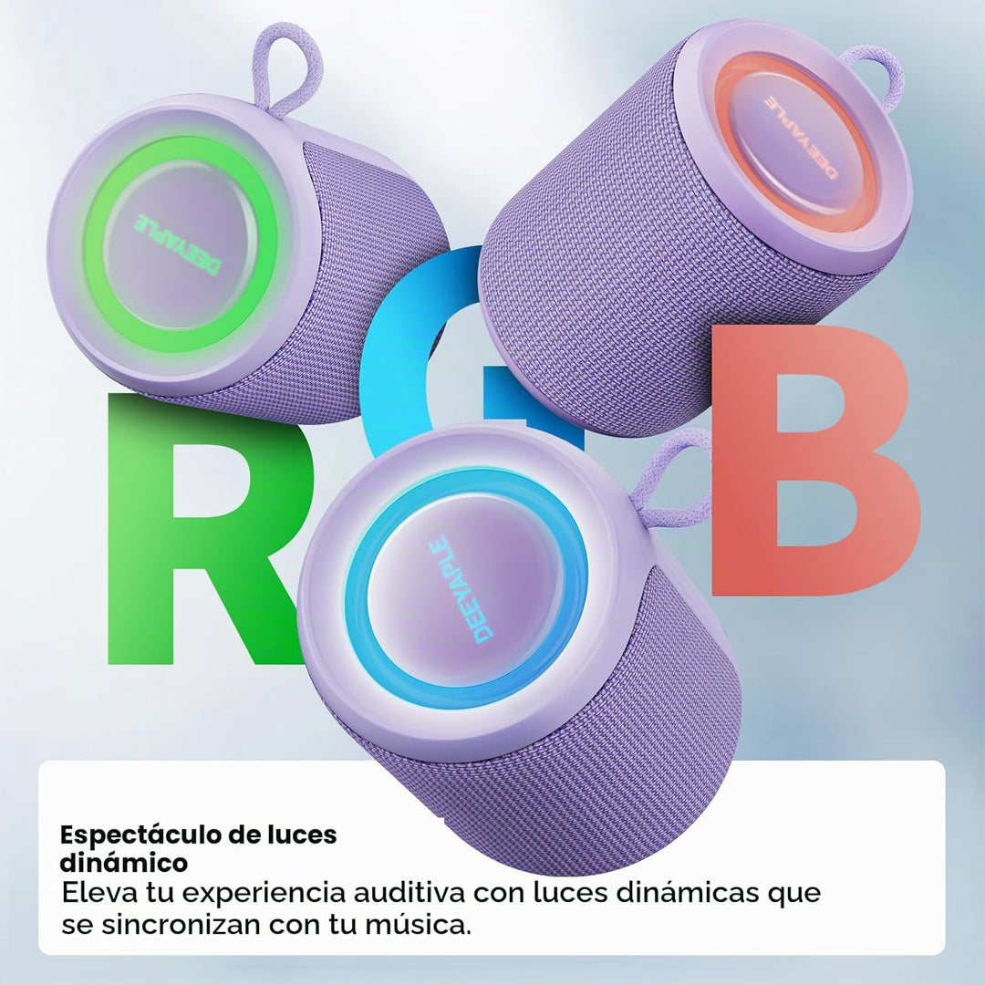 Altavoz Bluetooth inalámbrico, IP67 impermeable y a prueba de polvo...