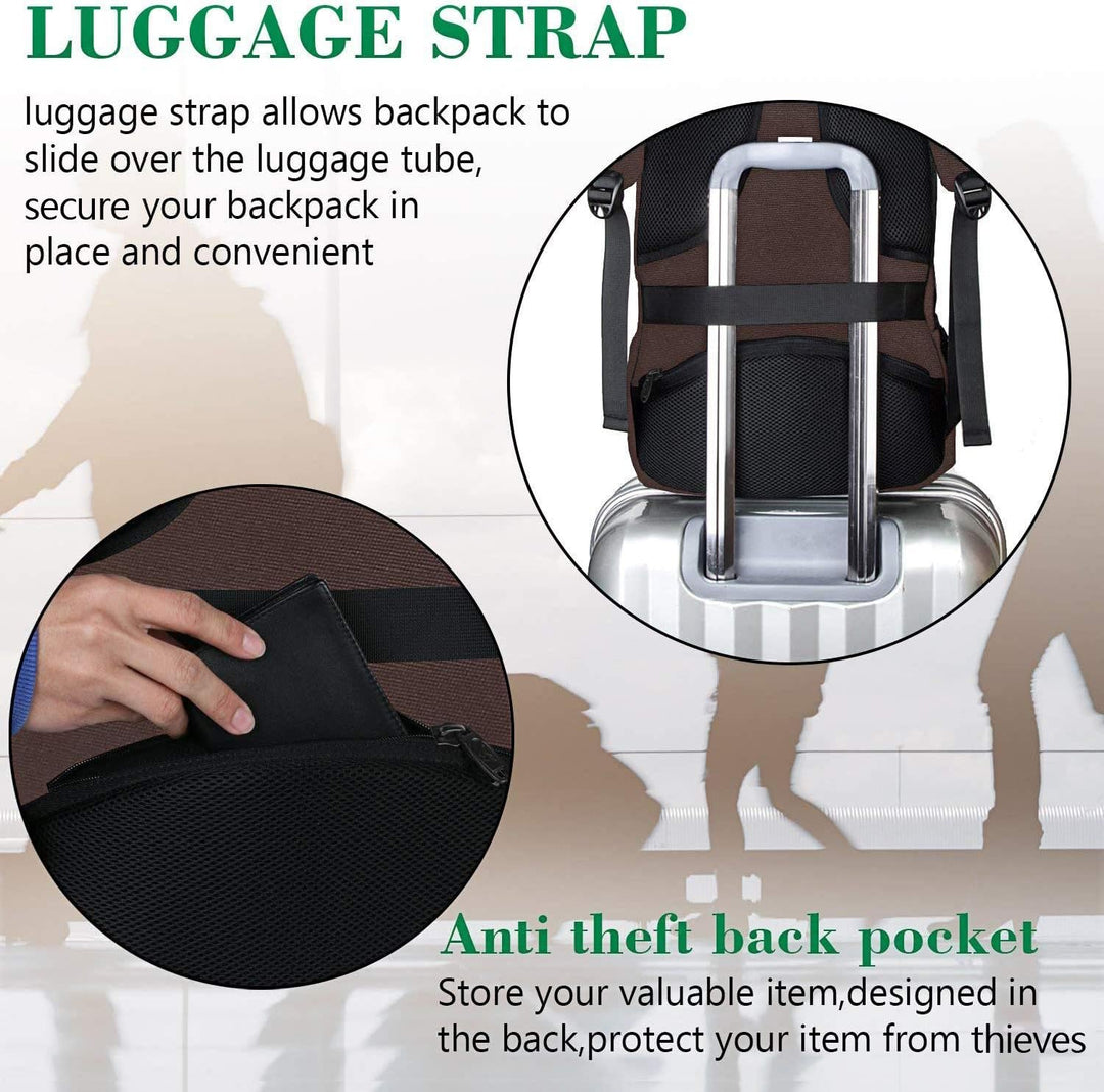 MATEIN - Mochila para laptop de 15 pulgadas, mochila escolar con pu...