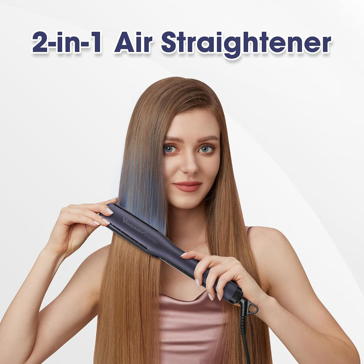 VAGARY Plancha de cabello - Plancha de aire profesional, secado rec...