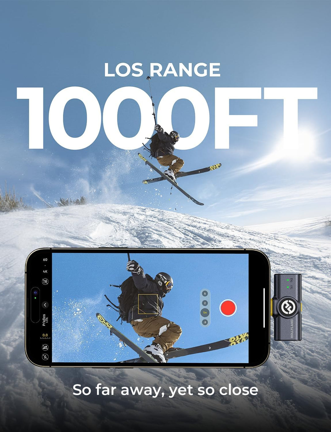 Micrófono inalámbrico Hollyland Lark M2 para iPhone\/Cámara\/Androi...