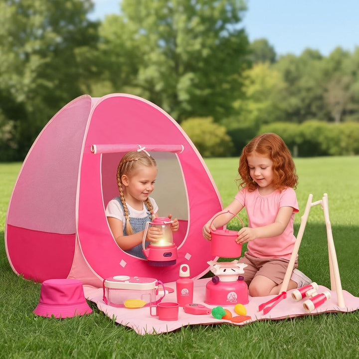 Meland - Juego de camping para niñas - Juguetes de tienda de