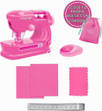 Anker Play 500659/DOM - Máquina de coser para niños con regla y aguja, 6 piezas, color rosa