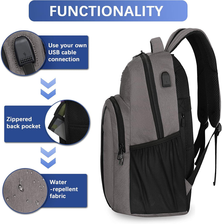 LARIPOP Mochila para laptop de viaje, de 15.6 pulgadas, mochila par...