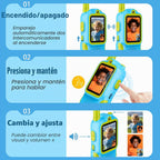Startcan Walkie Talkies de video para niños, paquete de 2 juguetes recargables de videollamada, juguetes para interiores y exteriores, regalos de cumpleaños de Navidad para niños de 3 a 8 años en