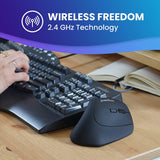 Perixx PERIMICE-715II Ratón vertical ergonómico inalámbrico - 2.4 G...