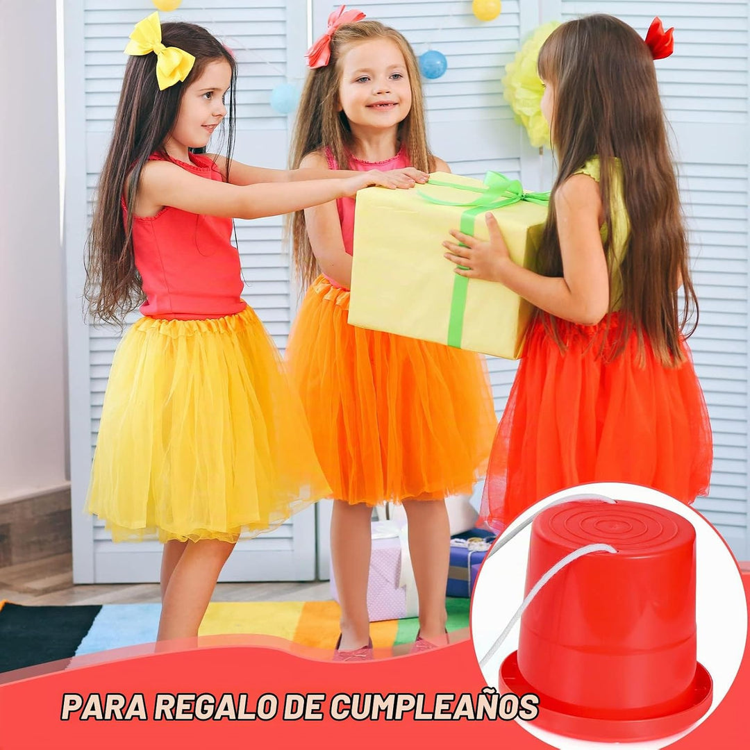 Hungdao 12 pares de zancos de equilibrio para niños, juguete de plá...