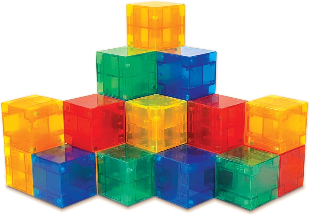 Crayola - Cubos magnéticos PIP atrevidos, juego de bloques magnéticos pequeños, juguetes educativos y de construcción STEM y Montessori para niños, juguetes de viaje para niños y niñas a partir de 3 años, juego de 27 piezas