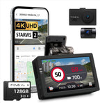 FineVu LX4K True 4K Dual Dash Cam frontal y trasera, STARVIS 2, tarjeta SD