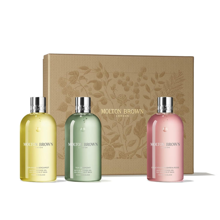 Molton Brown Set de regalo de gel corporal floral y verde para muje...